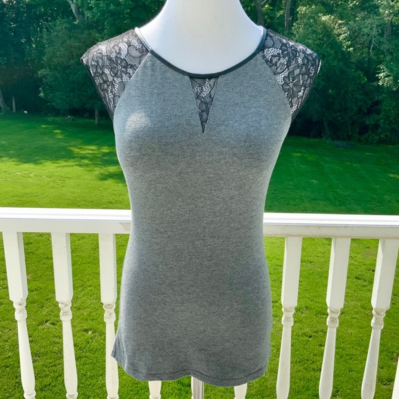 Express Tops - Lace-Shoulder Top from Express